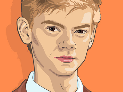 Thomas Brodie Sangster characterdesign digitalart got illustration illustrator portrait vector vector illustration