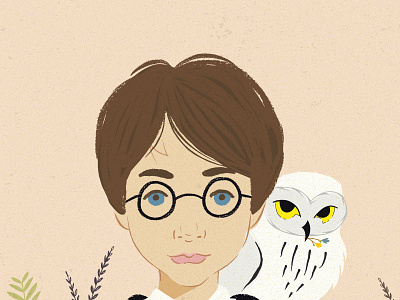 Harry Potter! characterdesign design digitalart digitalartist fanart fashionillustrator graphicdesigner harrypotter harrypotterfanart illustrator logo logodesigner portrait vectorart