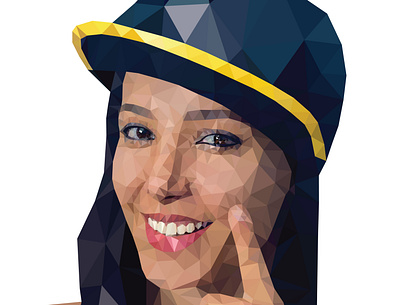 Hoda characterdesign digitalart illustration illustrator lowply portrait vectorart