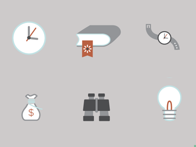 Financial aid icons