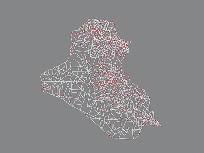 700 country interconnected iraq landscape map network