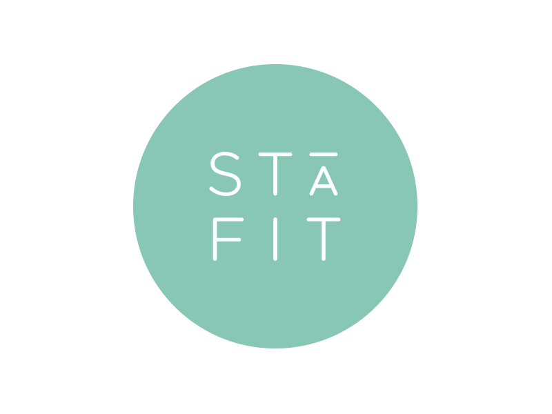 STA FIT Logo circle circular logo stacked type