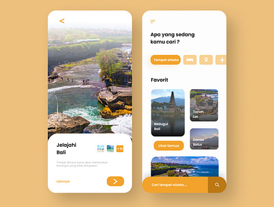 travel exploration android app android app design app bali design icon indonesia minimal typography ui ux