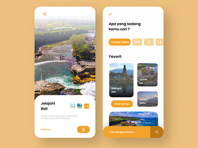 travel exploration android app android app design app bali design icon indonesia minimal typography ui ux