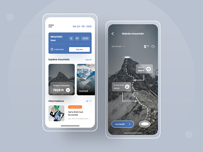 mountain travel app app clean ui design minimal modern mountain simple design travel travel app travel app design ui uidesign uiux ux