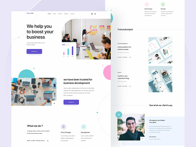 #exploration - Digital agency landing page