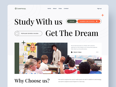 Learncuy - School Profile Website Design