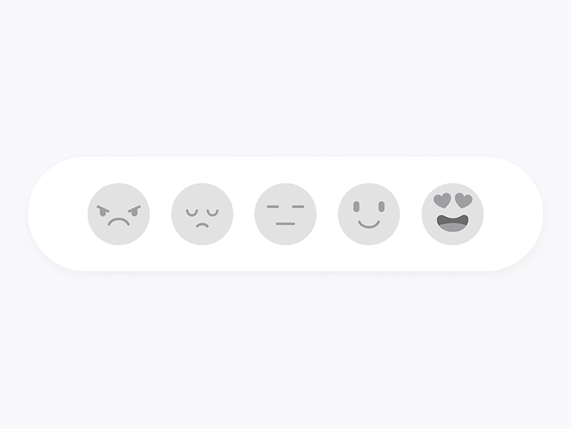 Emoji feedback reactions after effects animation character design cool cry emoji emotions evil figma happy heart illustration love prototype smile ui ux vector web yellow