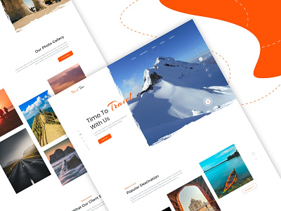 Travel Agency Landing Page agency landing page agency website clean ui design concept design dribbble flat landing page landing page design minimal template travel agency ui ux web design web template web template design website website concept website design