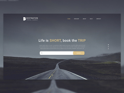 Landing page for travel agency clean ui design concept design hello ui ux web web landing page website website design