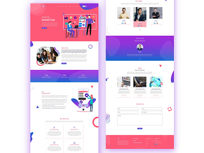 Digital Marketing Agency- web landing page