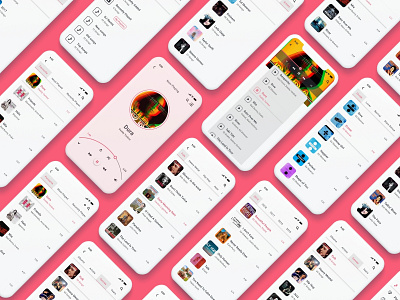 Music Player App app clean ui design concept design dribbble hello music app ui typography ui ux