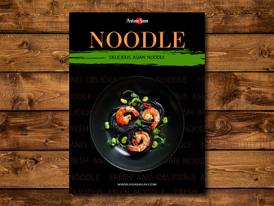 noodle asian food asian sun black black noodle design food green menu noodle plate web design wood