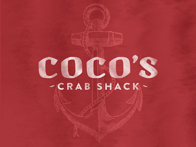 Coco's Crab Shack logo branding design illustration logo typography