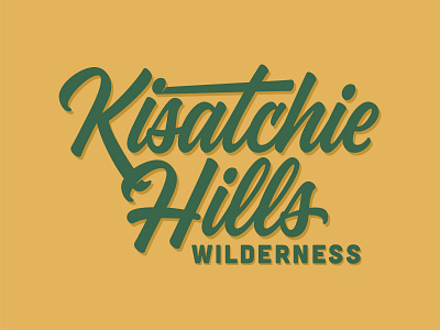 Kisatchie Hills Wilderness design typography
