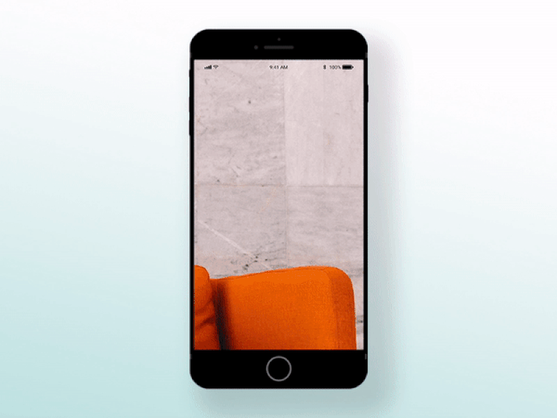 Furniture Home Page Animation adobexd app design ui ui ux