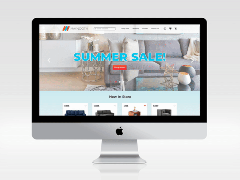 Furniture online store website