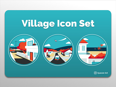 "Village" Icon Set