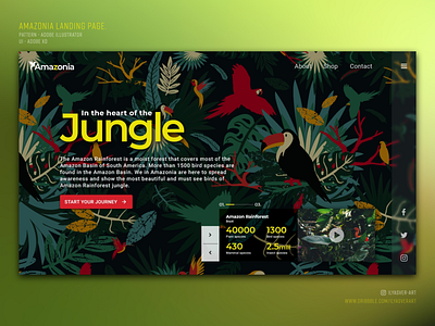 Amazonia Landing page