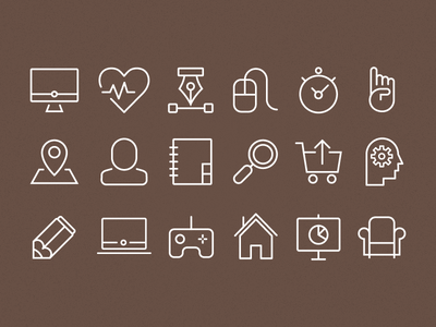 Sympletts ecommerce generic icons line stroke