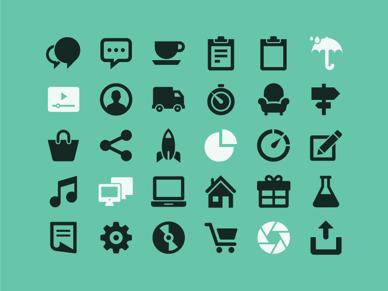Free Glyphs free vector glyphs icons freebie
