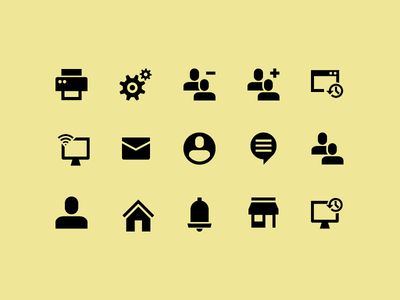 Sharp Icons basics icons