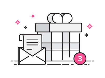 Invites dribbble gift giveaway invite invites mail