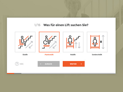 Icon Enhanced Form cards form icons stairlift