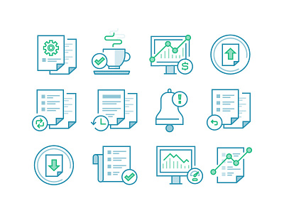 QFX Icons documents icons