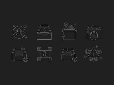 Hackaday App Icons app hackaday icons line mobile ui vector