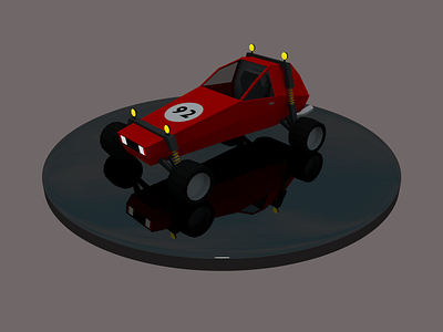 Lowpoly offroad vehicle