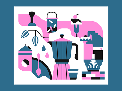 Magazine Cover chocolate coffee food and drink illustration illustrator tea