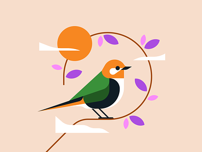 Spring animal illustration bird illustration illustrator nature