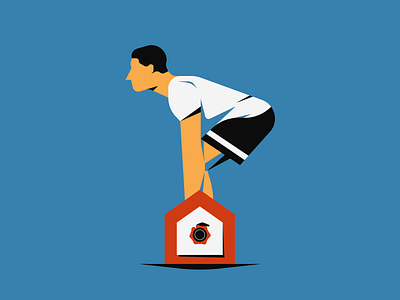 Home Workout illustration illustrator