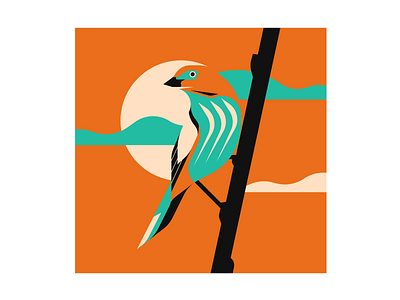 Chestnut-backed Tanager animal bird birds illustration illustrator nature