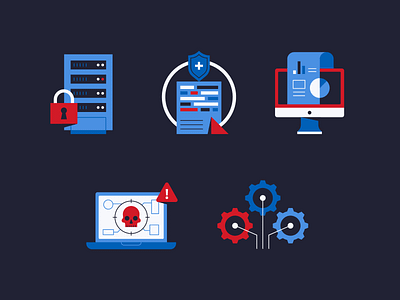 DNS Security cybersecurity illustration illustrator spot illustration tech