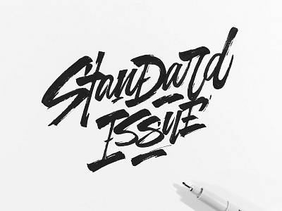 Standard Issue calligraphy hand lettering lettering logo logotype type typography