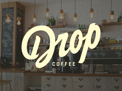 Drop Coffee branding calligraphy coffee hand lettering lettering logo logotype script type typography