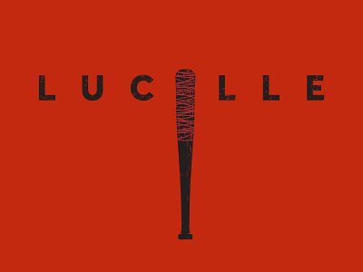 Lucille barb wire bat illustration lucille walking dead zombie