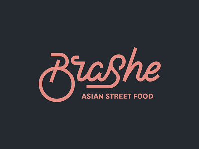 Brashe food hand lettering lettering logo logotype script street type typography wordmark