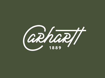Carhartt calligraphy carhartt hand lettering lettering logotype type typography