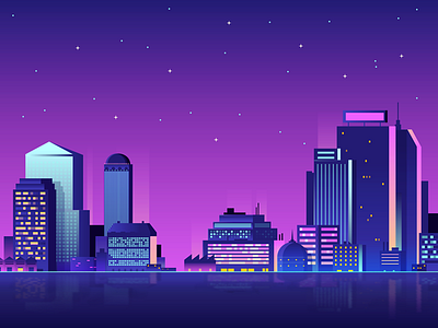 All Of The Lights building community illustration lights sketch sketch app skyline