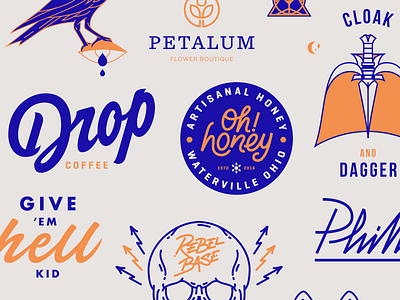 Stuff badge branding design illustration lettering logo logotype skull typography