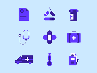 Medical Icons ambulance health hospital icons illustration medic medical medicine