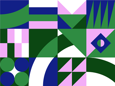 Shapes colour geometric illustration palette panel shapes