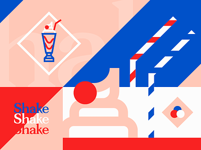 Shake branding icecream identity illustration logo milkshake shake type