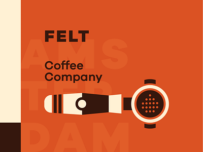 Felt Coffee branding coffee identity illustration portafilter