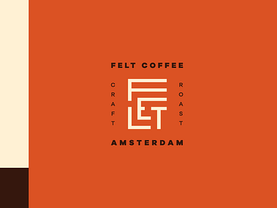 Felt Coffee branding coffee identity logo monogram type typography