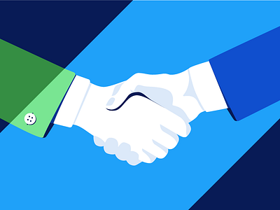 Shake On It collaborate hand handshake illustration partners trust