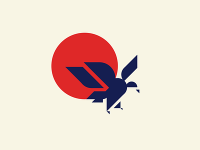 Soaring Eagle animal bird eagle geometric illustration logo logo design minimal minimalism